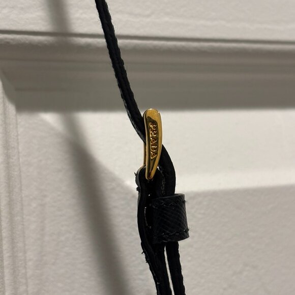 New Prada Saffiano Leather Business Card Wallet With Strap (Certified Authentic) - Picture 5 of 13